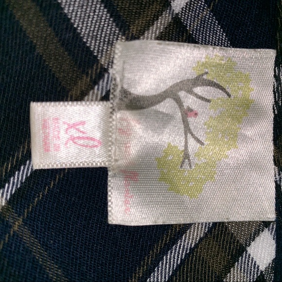 Anthropologie Navy Flannel Floral Print Shirt XL - Picture 5 of 8